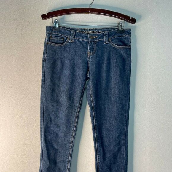 Blue Asphalt Skinny Jeans Size 7 - Picture 2 of 5
